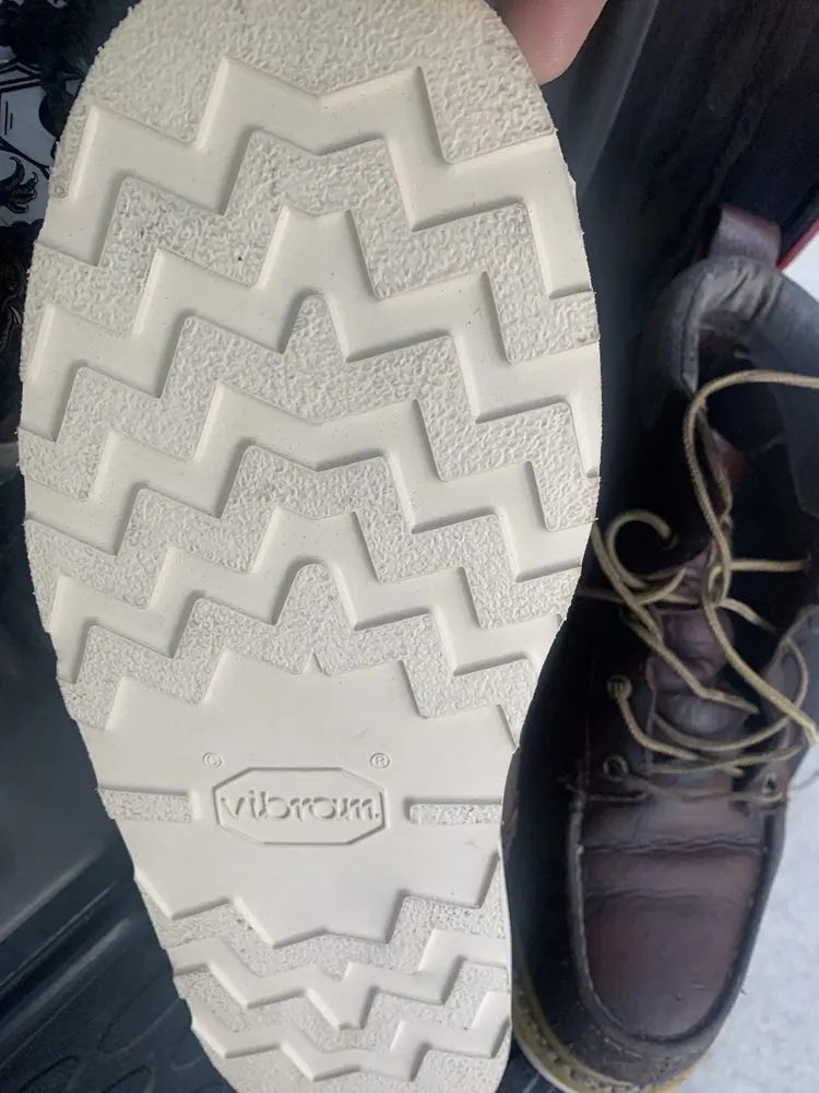 After: a new Vibram sole on the same boot